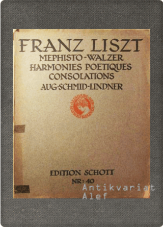 Franz Liszt <br><strong>Mephisto-Walzer; Harmonies poétiques; Consolation</strong>
