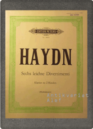 Joseph Haydn <br><strong>Sechs leichte Divertimenti: für Klavier zu 2 Händen</strong>