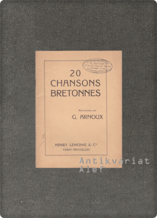 G. Arnoux <br><strong>20 chansons bretonnes harmonisées</strong>