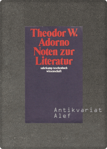 Adorno, Noten zur Literatur