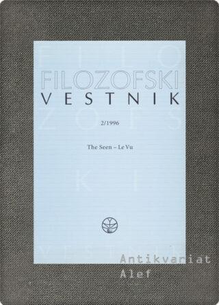 <br><strong>Filozofski vestnik; št. 2, letnik XVII</strong>