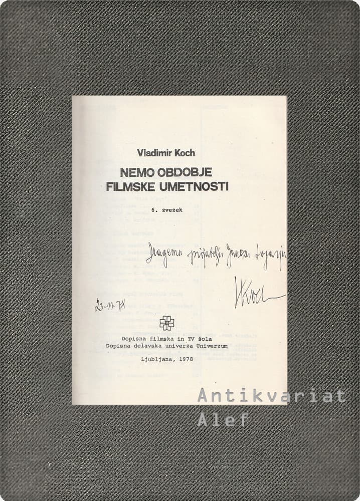Vladimir Koch <strong>Nemo obdobje filmske umetnosti</strong> - slika 2