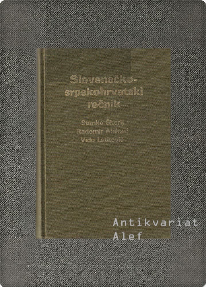 Slovenačko srpskohrvatski rečnik
