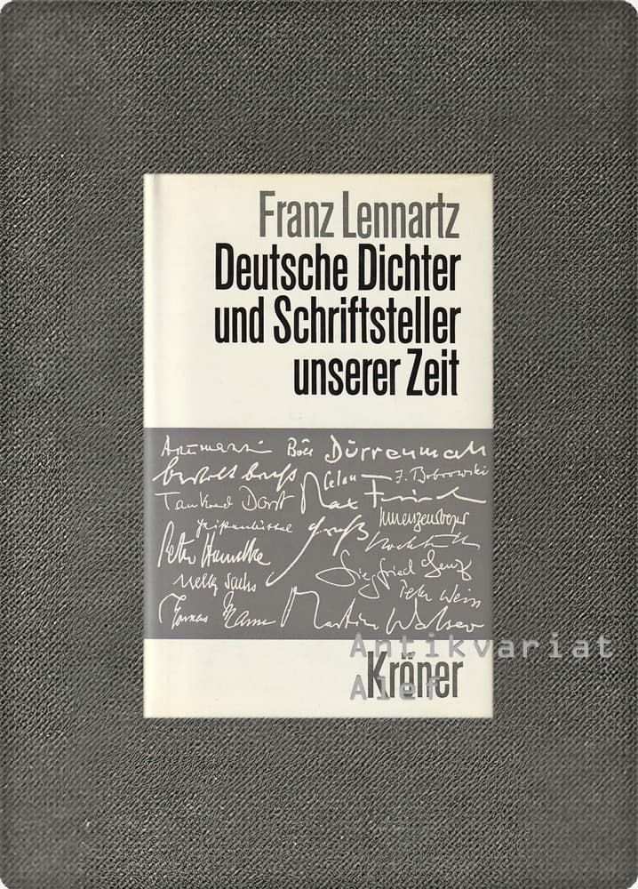 Franz Lennartz <br><strong>Deutsche Dichter und Schriftsteller unserer Zeit</strong>