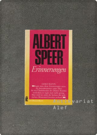 Albert Speer <br><strong>Erinnerungen</strong>